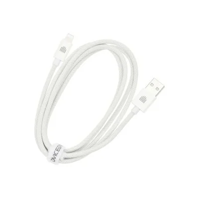 Dviced Cable USB-A to Lightning Nylon Textile 1,25m - White